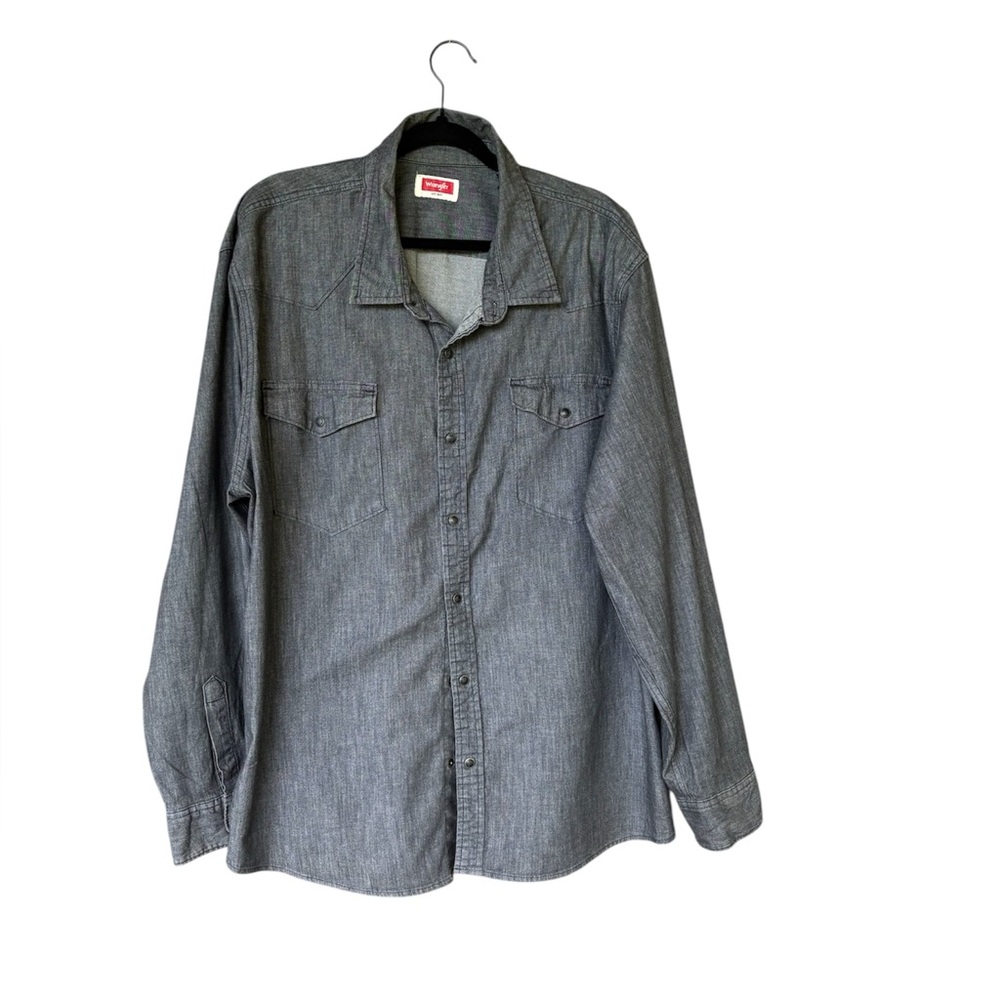 Wrangler Men’s 2XL‎ Chambray Button Down Shirt
